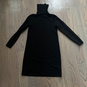 XS J.Crew Sweater Dress - Black -EUC